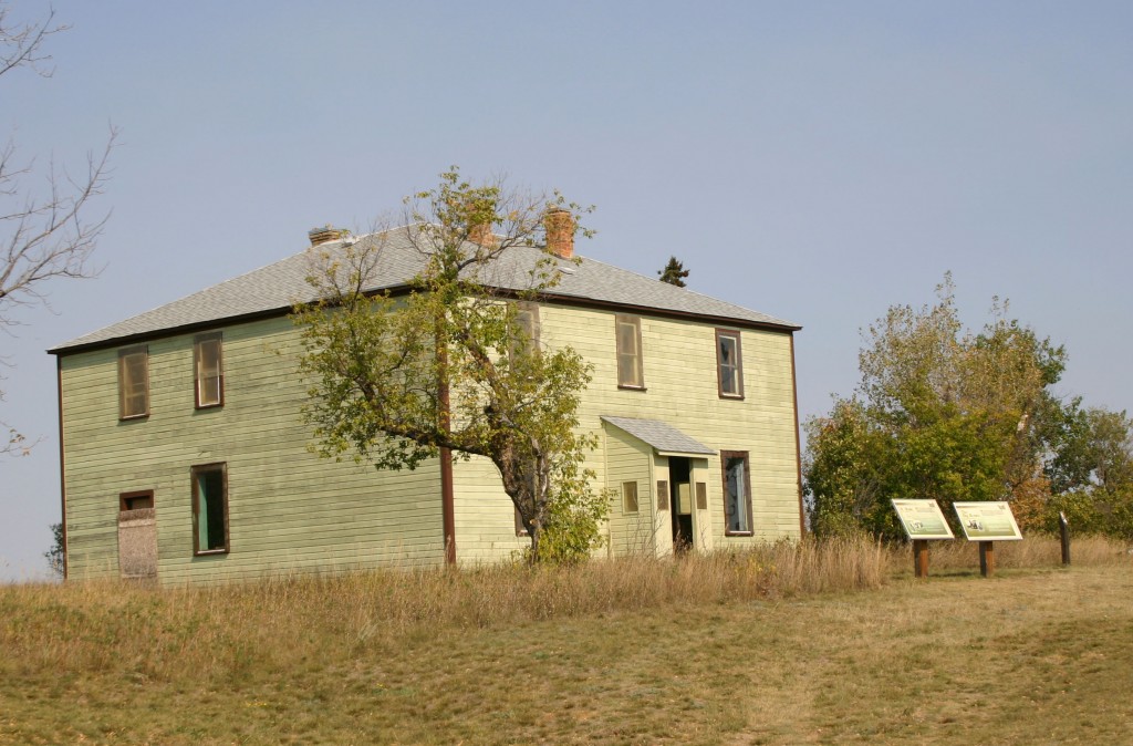 A photograph of the main house at the Criddle-Vane Homestead Provincial Heritage Park in southwest Manitoba.